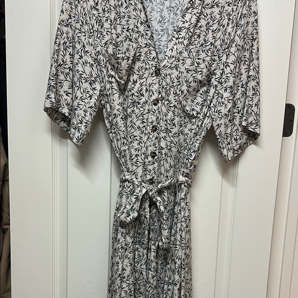 H&M Floral Button-Down Dress
